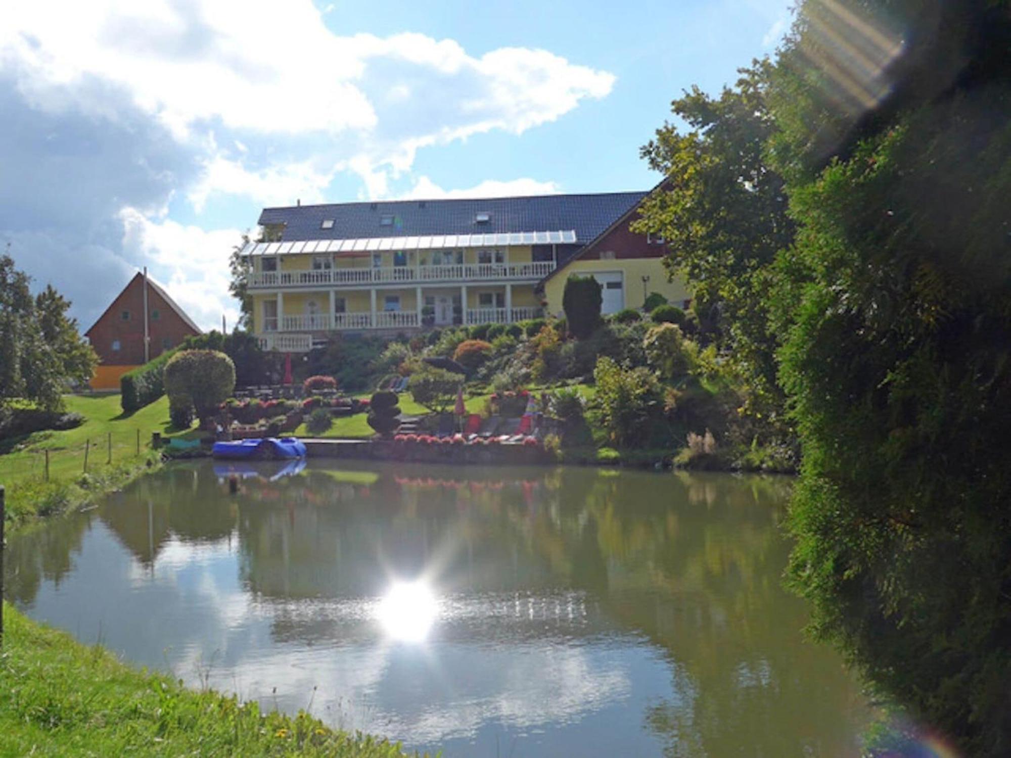 Captivating Apartment In Lichtenhain With Pond Экстерьер фото